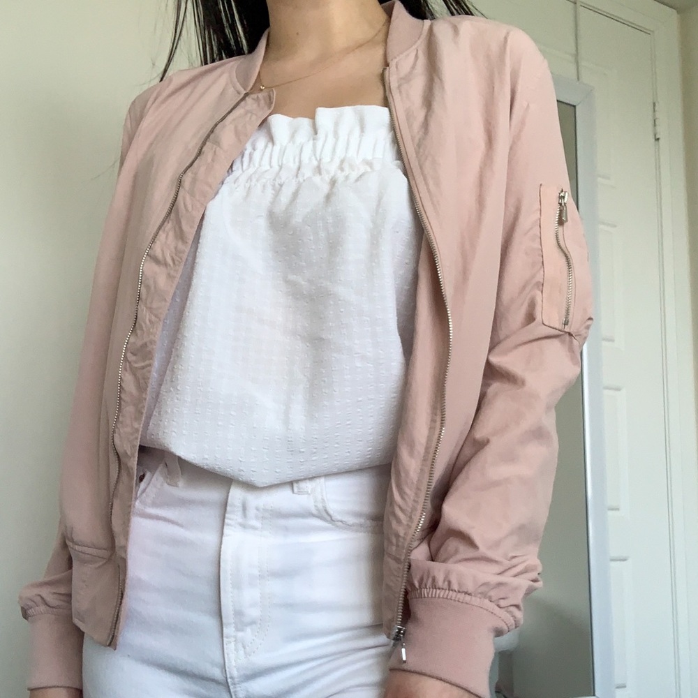 Zara Basic Pink Bomber